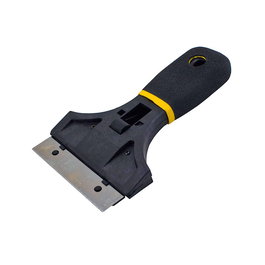 Kinzo Rascador para Vidrio con Cuchilla Metal/PVC Negro 14,5x9,2cm para Vitrocerámicas y Cristales