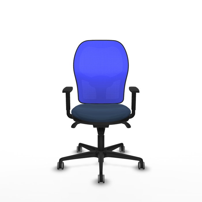 PIQUERAS Y CRESPO Silla de oficina Jorquera con mecanismo Sincro, Azul PIQUERAS Y CRESPO Silla de oficina Jorquera con mecanismo Sincro, Azul