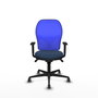 PIQUERAS Y CRESPO Silla de oficina Jorquera con mecanismo Sincro, Azul