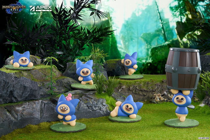 Monster Hunter Rise Pack de 6 Figuras Felyne Cat Monster Hunter Rise Pack de 6 Figuras Felyne Cat
