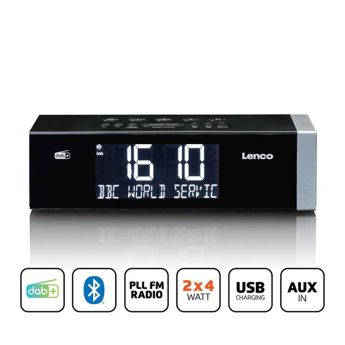 Lenco CR-640BK Negro/Plata Lenco CR-640BK Negro/Plata