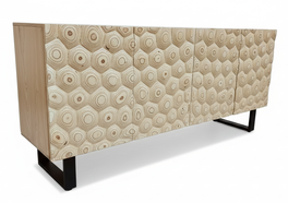 DKD Home Decor Buffet de Acacia y Metal 173x44x85