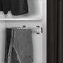 Emuca Pantalonero Self de montaje lateral para mano derecha, Cromado