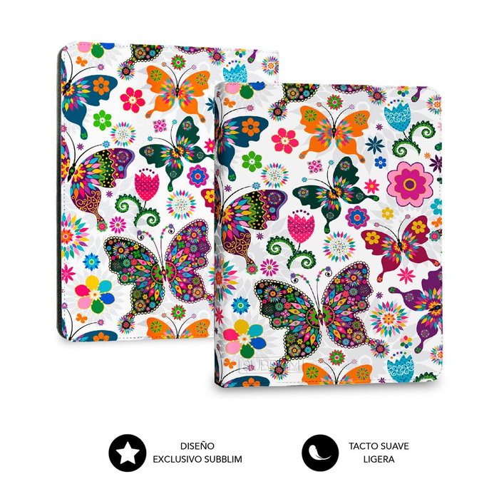 Subblim Clever Ebook Case 6 pulgadas Mariposas