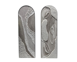 DKD Home Decor Cuadro Lienzo Aluminio 53x4x168 Abstracto (Pack de 2)