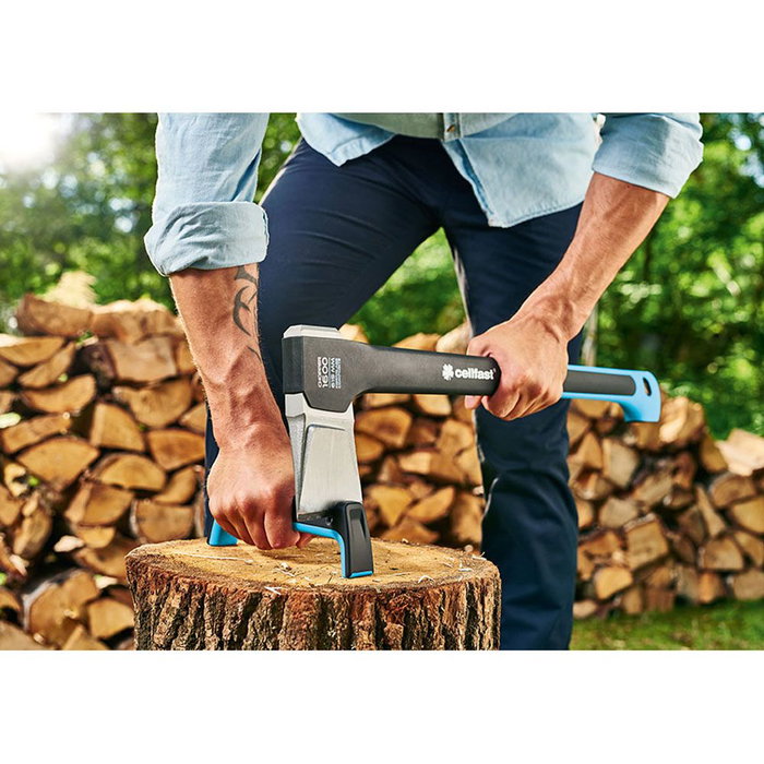 Cellfast Afilador Universal para Herramientas de Corte y Hachas, Base de Doble Apoyo, Almacenable en Colección