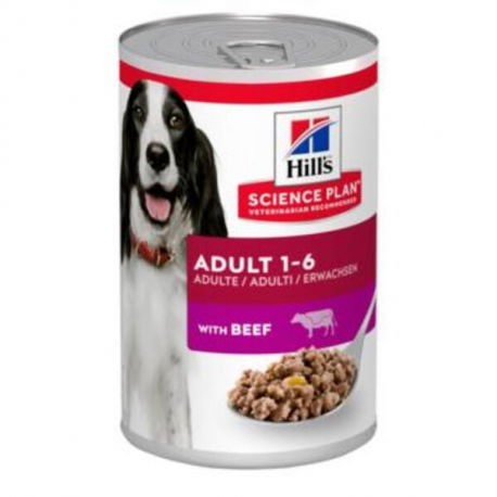 Hill's Canine Adult Ternera - Comida Húmeda para Perros Adultos, Paquete de 12 Latas de 370 g Hill's Canine Adult Ternera - Comida Húmeda para Perros Adultos, Paquete de 12 Latas de 370 g