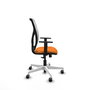 PIQUERAS Y CRESPO Silla de oficina Motilla con mecanismo Sincro, Naranja y Blanco