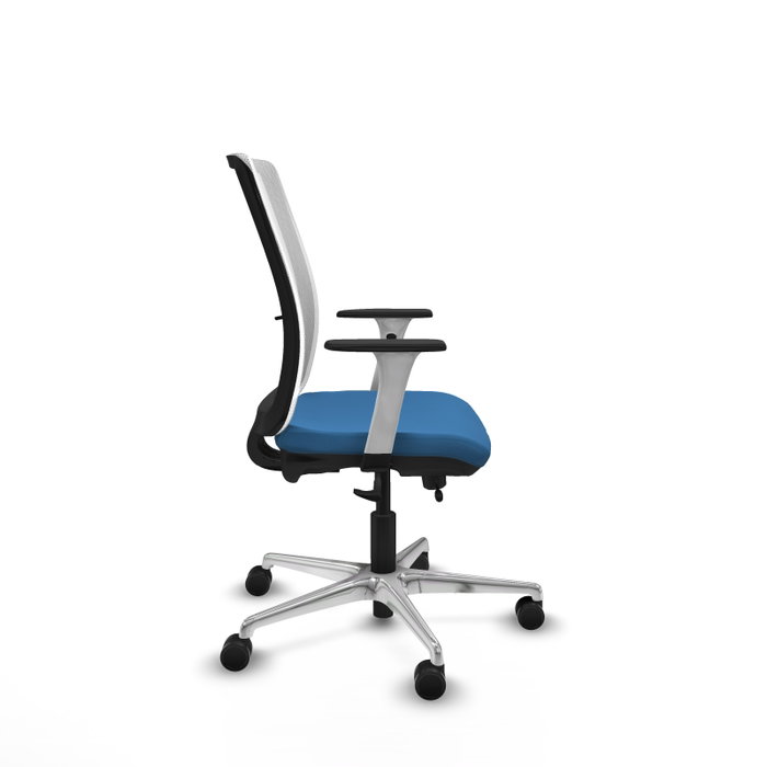 PIQUERAS Y CRESPO Silla de oficina Haches Azul claro y Blanco