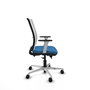 PIQUERAS Y CRESPO Silla de oficina Haches Azul claro y Blanco