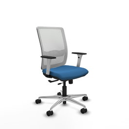 PIQUERAS Y CRESPO Silla de oficina Haches Azul claro y Blanco