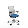 PIQUERAS Y CRESPO Silla de oficina Haches Azul claro y Blanco