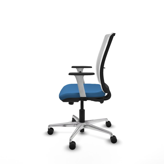 PIQUERAS Y CRESPO Silla de oficina Haches Azul claro y Blanco