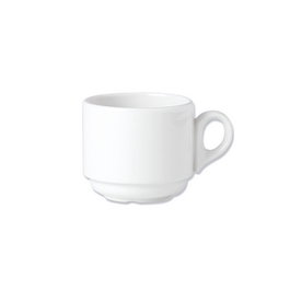 Steelite Taza Apilable de Desayuno 22 cl (0.22 L) Vitro Porcelana (Set de 36)