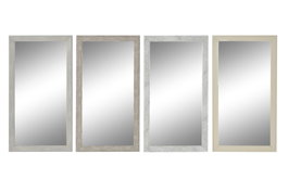 DKD Home Decor Espejo PS Cristal 36x2x66 Surtido de 4 unidades