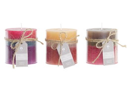 DKD Home Decor Vela de Cera de Parafina Rustik AW Surtida
