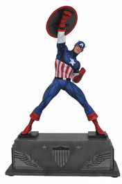 Diamond Select Toys Figura Capitán América Marvel Premier Collection Estatua Resina 30cm Edición Limitada