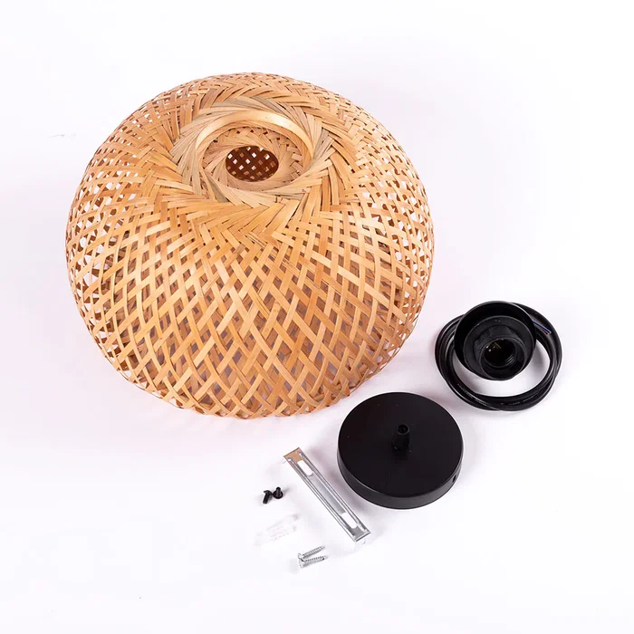 Lámpara Colgante Antony SKD-P-2046 Ratán Iluminación Cálida y Fresca Lámpara Colgante Antony SKD-P-2046 Ratán Iluminación Cálida y Fresca