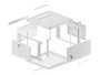 Lanberg Armario Rack de Pared 19'' 6U 600x600 mm Gris