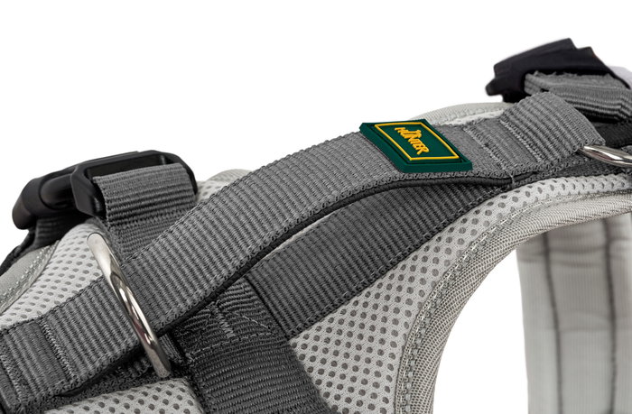 Hunter Maldon Up S-M Arnés para Perro Gris Claro Cuello: 46-82 cm Ajustable Acolchado Reflectante