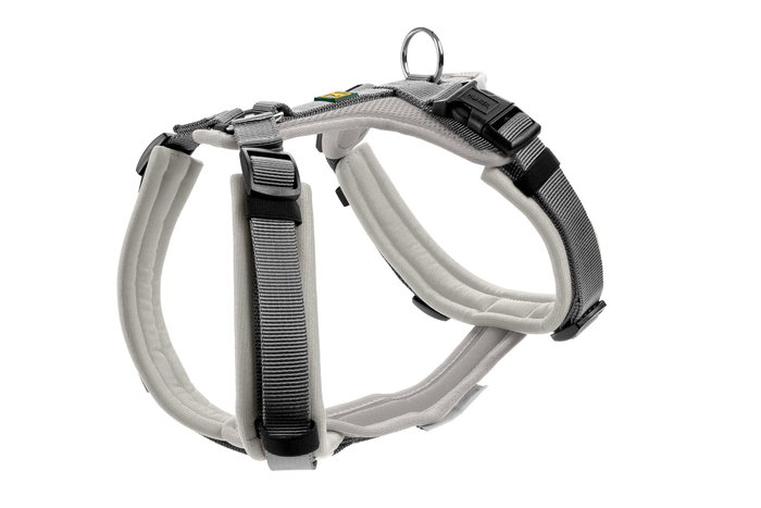 Hunter Maldon Up S-M Arnés para Perro Gris Claro Cuello: 46-82 cm Ajustable Acolchado Reflectante