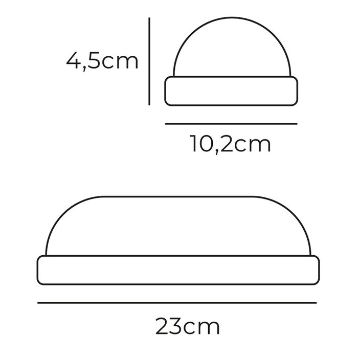 Edm Aplique LED Oval con Sensor Crepuscular y de Movimiento Blanco
