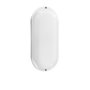Edm Aplique LED Oval con Sensor Crepuscular y de Movimiento Blanco