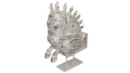 DKD Home Decor Figura de Caballo en Madera Reciclada 57x15x78 cm