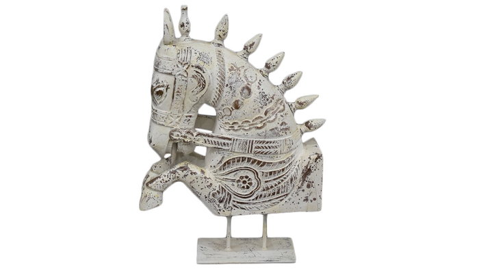 DKD Home Decor Figura de Caballo en Madera Reciclada 57x15x78 cm DKD Home Decor Figura de Caballo en Madera Reciclada 57x15x78 cm