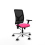 PIQUERAS Y CRESPO Silla de oficina Motilla con mecanismo Sincro/Traslack, Rosa y Negro
