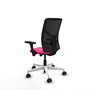 PIQUERAS Y CRESPO Silla de oficina Motilla con mecanismo Sincro/Traslack, Rosa y Negro
