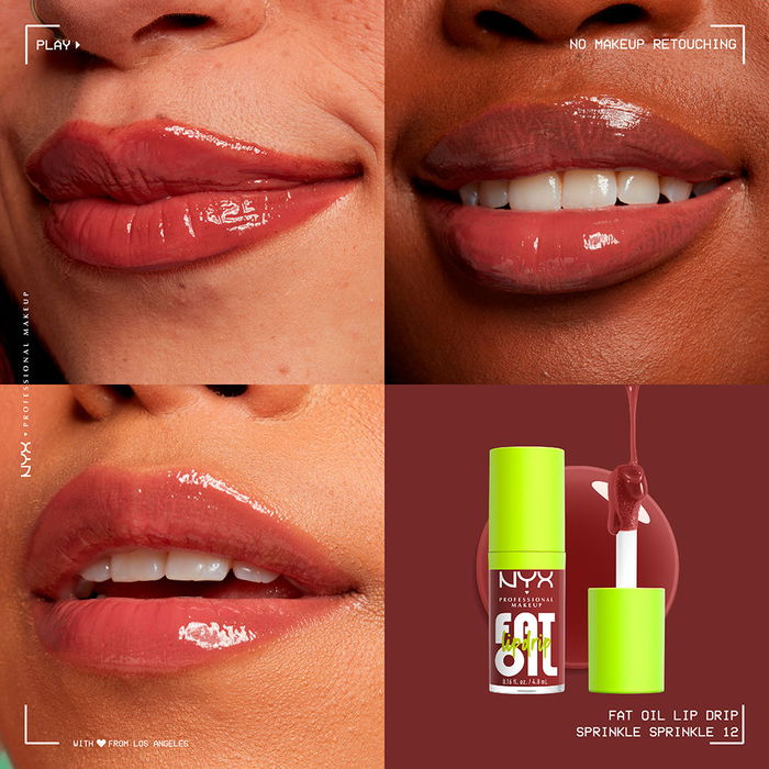 NYX PROFESSIONAL MAKE UP FAT OIL lip drip #Sprinkle Sprinkle Brillo de labios 4,8 ml NYX PROFESSIONAL MAKE UP FAT OIL lip drip #Sprinkle Sprinkle Brillo de labios 4,8 ml