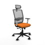 PIQUERAS Y CRESPO Silla de oficina Haches Naranja y Gris