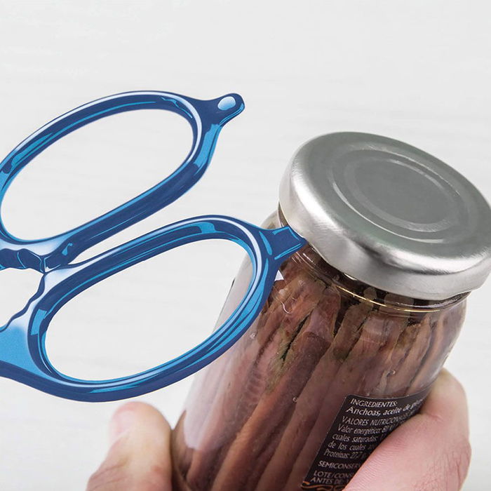 3 Claveles Tijeras de Cocina Multiuso Acero Inoxidable 8" (20,3 cm) Forjadas con Filo Dentado, Abre Botes y Casca Nueces