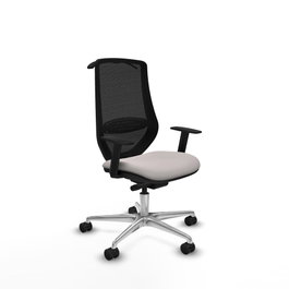PIQUERAS Y CRESPO Silla de oficina Mardos Blanco y Negro
