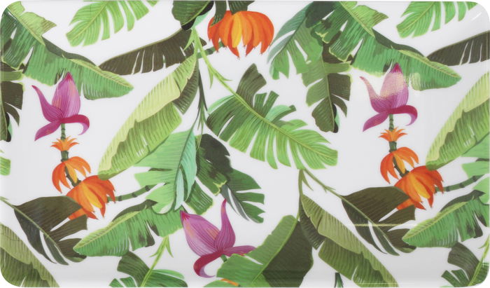 Alfares Bandeja Melamina con Brillo 25 x 15 cm para Frutas, Bananera, Hogar y Cocina, Color Surtido (12 Unidades)