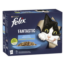 Felix Fantastic Sabores Mar Jelly 6x12x85g Comida Gatos