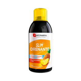 FORTE PHARMA Turboslim Drenante Piña 500Ml - Ayuda a Drenar y Reducir la Retención de Líquidos