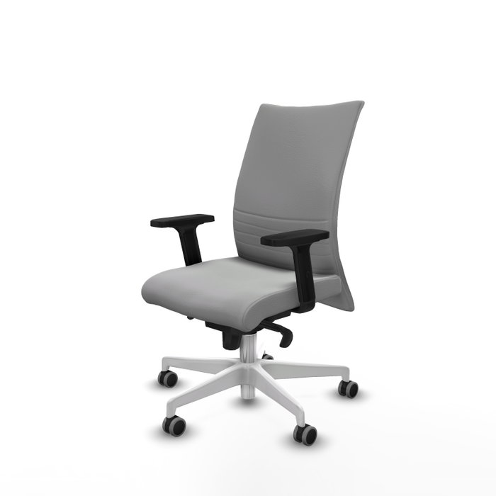 PIQUERAS Y CRESPO Silla Albacete Confidente Gris Claro con Mecanismo Sincro y Brazos 2D PIQUERAS Y CRESPO Silla Albacete Confidente Gris Claro con Mecanismo Sincro y Brazos 2D
