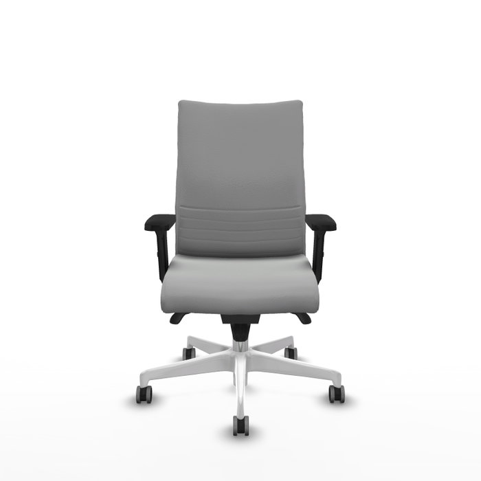 PIQUERAS Y CRESPO Silla Albacete Confidente Gris Claro con Mecanismo Sincro y Brazos 2D PIQUERAS Y CRESPO Silla Albacete Confidente Gris Claro con Mecanismo Sincro y Brazos 2D