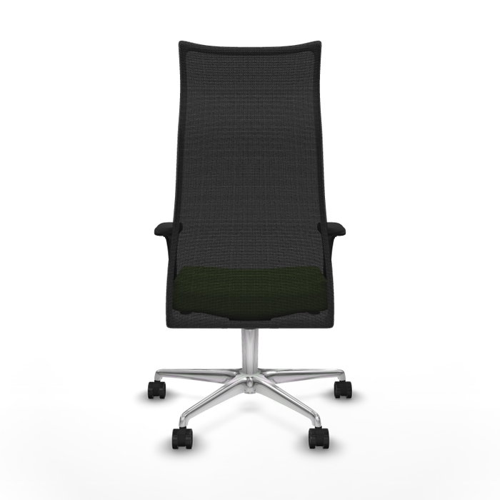 PIQUERAS Y CRESPO Sillón Albacete Sincro Pistacho/Negro con Base de Aluminio y Brazos 1D PIQUERAS Y CRESPO Sillón Albacete Sincro Pistacho/Negro con Base de Aluminio y Brazos 1D