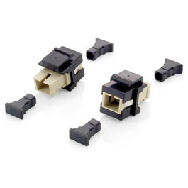 EQUIP Adaptador de fibra óptica Keystone SC simplex 8er S 125572