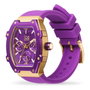 Ice Reloj 023289 con correa morada y caja dorada