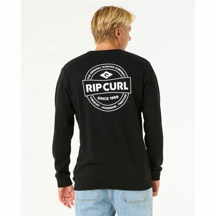 Sudadera sin Capucha Hombre Rip Curl Stapler Crew Negro L