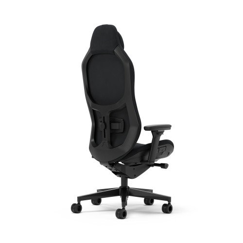 Fractal Design FD-CH-HRE1A-01 Silla Gaming PC con Asiento Acolchado, Respaldo de Malla Ajustable y Reposabrazos 4D - Negro