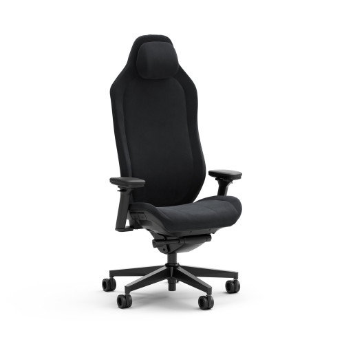 Fractal Design FD-CH-HRE1A-01 Silla Gaming PC con Asiento Acolchado, Respaldo de Malla Ajustable y Reposabrazos 4D - Negro