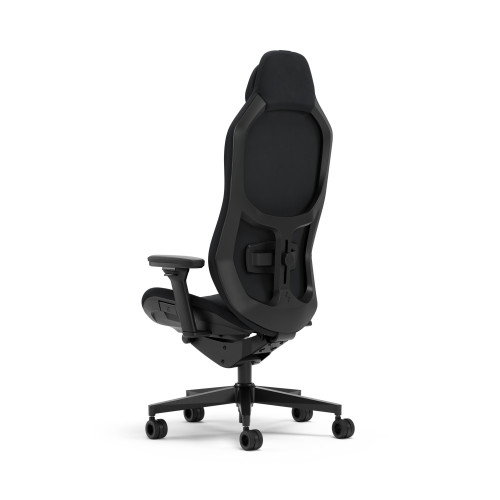 Fractal Design FD-CH-HRE1A-01 Silla Gaming PC con Asiento Acolchado, Respaldo de Malla Ajustable y Reposabrazos 4D - Negro