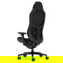 Fractal Design Silla Gaming FD-CH-RE1A-01 Alcantara Dark, Asiento y Respaldo Acolchado Malla, Ajuste 4D, Reposacabezas, Inclinación 130°, Negro, hasta 125kg