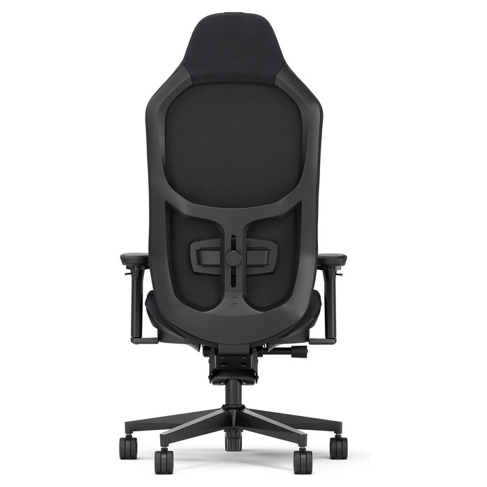 Fractal Design Silla Gaming FD-CH-RE1A-01 Alcantara Dark, Asiento y Respaldo Acolchado Malla, Ajuste 4D, Reposacabezas, Inclinación 130°, Negro, hasta 125kg