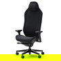 Fractal Design Silla Gaming FD-CH-RE1A-01 Alcantara Dark, Asiento y Respaldo Acolchado Malla, Ajuste 4D, Reposacabezas, Inclinación 130°, Negro, hasta 125kg